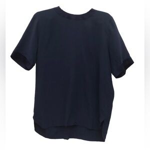 Vintage Gucci Silk Top Blouse Blue size small (40)